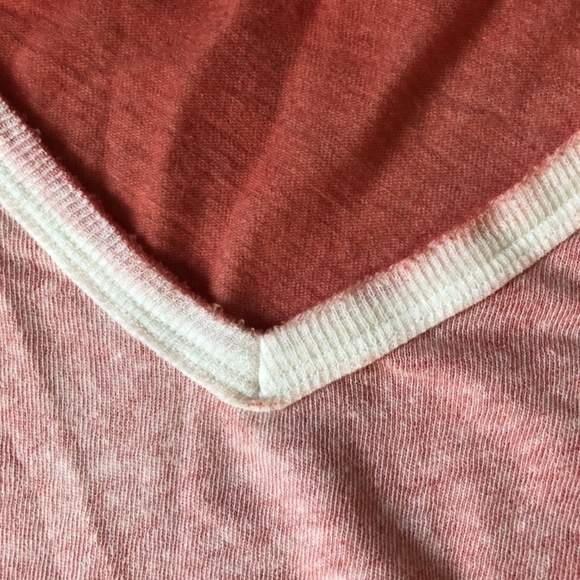 NWOT - We The Free Red Long Beach Tee Tunic Top S - Picture 2 of 8